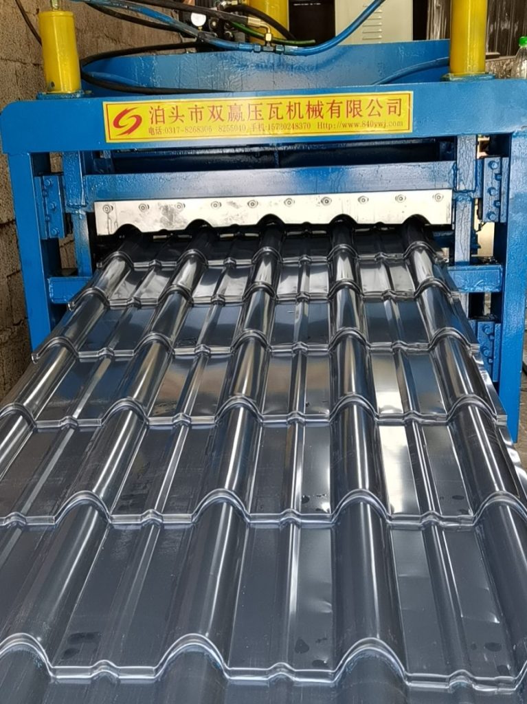 Glazed Tile Color Steel Roll Forming Machine