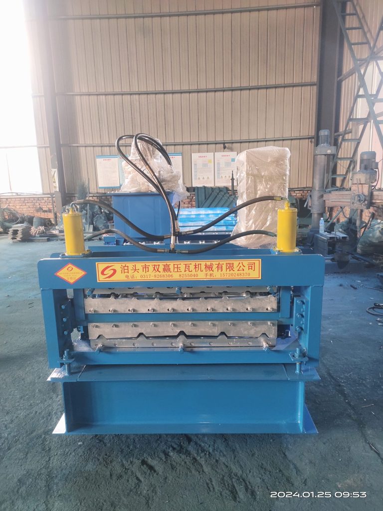 Twolayer color steel tile roll forming machine