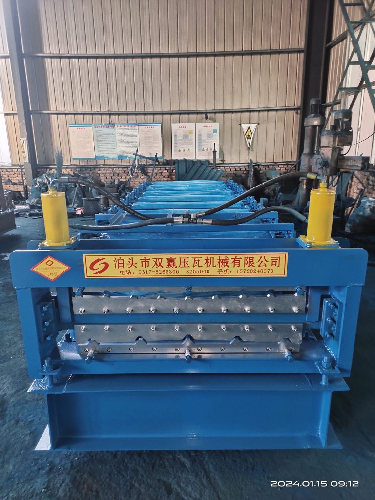 Twolayer color steel tile roll forming machine